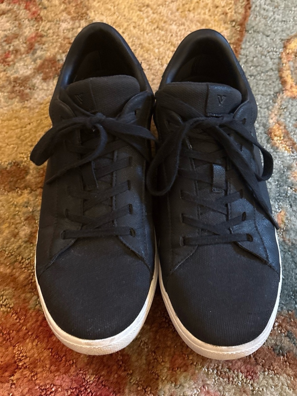 Vessi Black Low-Top Sneakers with White Soles
